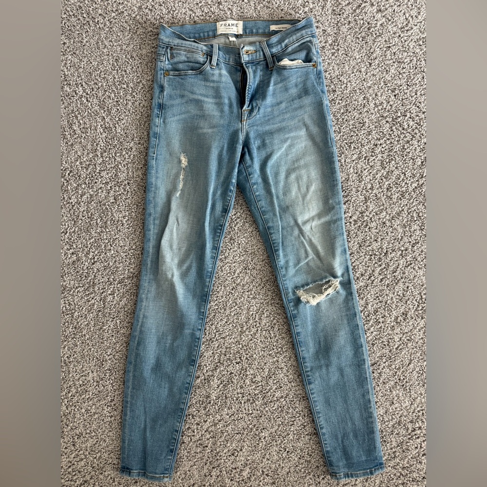 Frame Denim Women's Light Blue Skinny Jeans